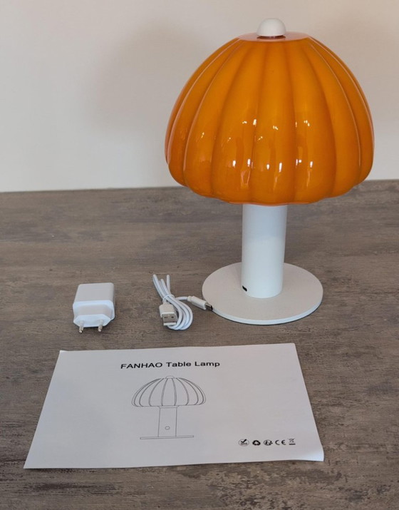 FANHAO FH-3 Oranje Touch Tafellamp, Tafellampen, Glas, Aluminium, Modern (foto 8 van 12)