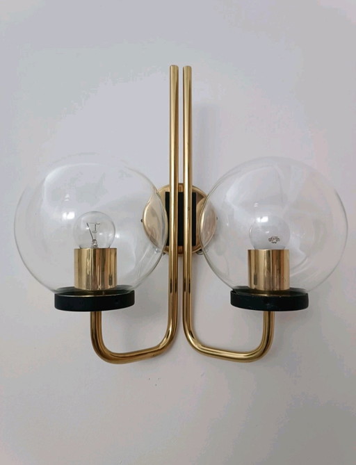 Pair of brass sconces 1970s