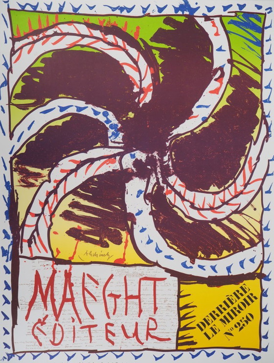 Pierre Alechinsky: Helix, Original Signed Lithograph Poster – Lithographs & prints, Paper (photo 3 of 5)