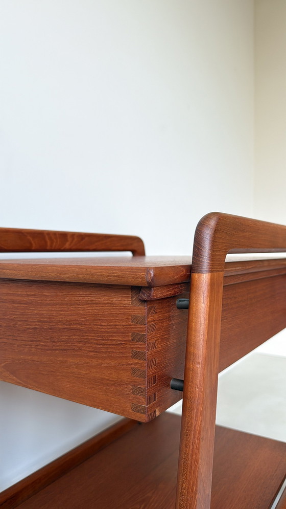 Image 1 of Vintage Danish wooden trolley / serving trolley from Sika Møbler