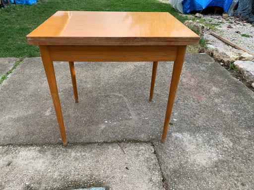 Mid-Century vierkante opklapbare Eettafel