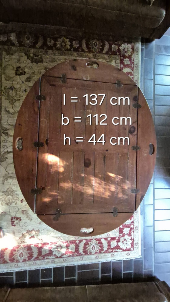 Image 1 of Vintage mahogany butler's table 1950s