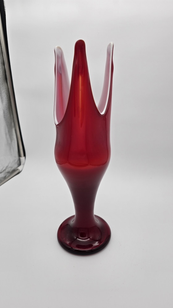 Vase vintage des années 1960 par Dragan Drobnjak – Sculptures en verre, Glass (photo 5 of 5)