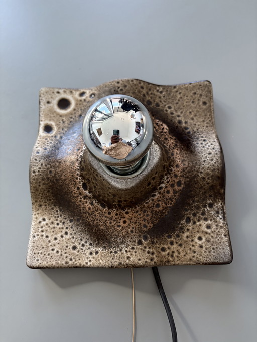 Fat Lava keramische vintage wandlamp