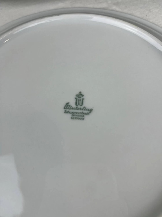Dekorierte flache Teller – Geschirr, Porcelain, Art Nouveau (photo 7 of 8)