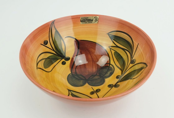Image 1 of Very Beautiful Mid Century Ceramic Bowl Stützel Sachs Aalen Decor 'Inga' 1950s 60s