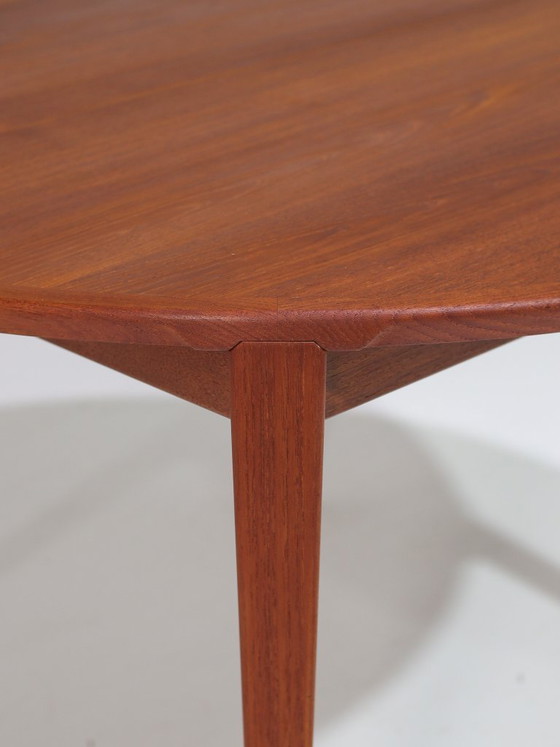 Image 1 of Henry Rosengren Hansen round extendable teak dining table