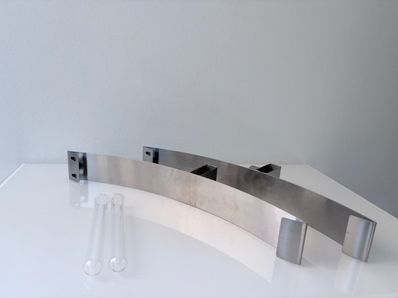 Set di 2 candelieri da parete / vasi da parete in acciaio inossidabile design – Decorazioni murali, rvs (photo 12 of 15)