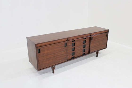Vintage Sideboard Renato Magri Cantieri Carugati 1960s, Wood, Brown (photo 2 of 10)