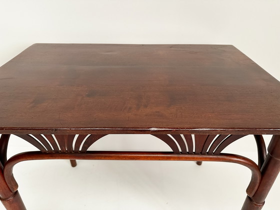 Image 1 of Vintage Authentique Table Thonet No 8121 | Table Bentwood