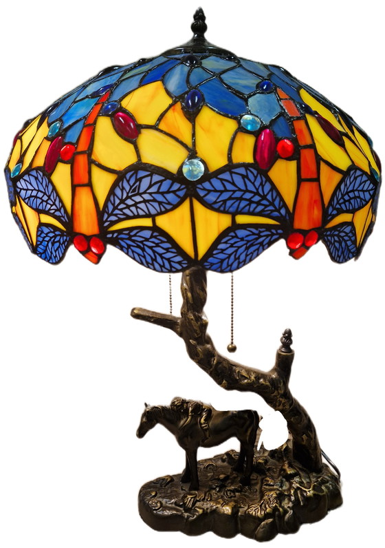 Image 1 of Beautiful Tiffany-style table lamp 61x40
