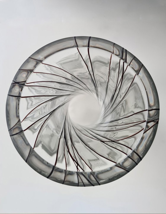 Image 1 of Nagel Glass – Paul Nagel – Deutschland: Wunderschöne Vase im Jugendstil, Klarglas