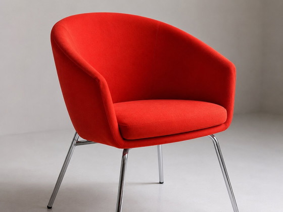 4 x Originele Artifort Megan Fauteuils van Rene Holten – Metal, Textile (photo 5 of 9)
