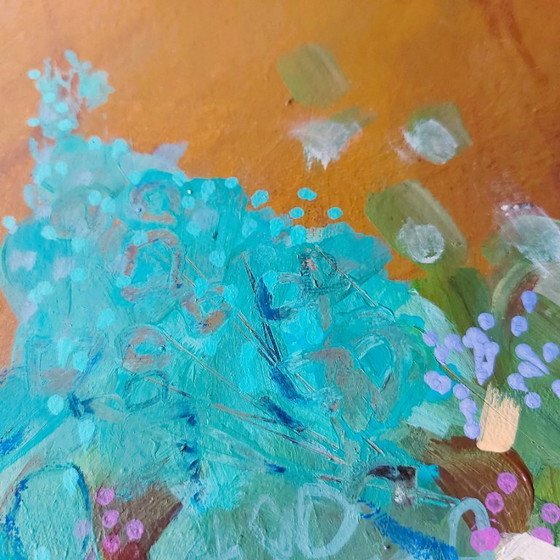 Image 1 of Peinture abstraite - Nature morte aux fleurs