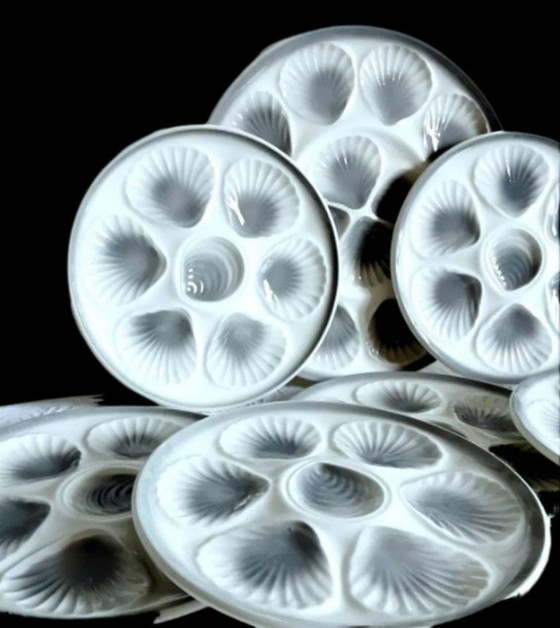 Image 1 of Servizio di ostriche vintage, Moulin des Loups