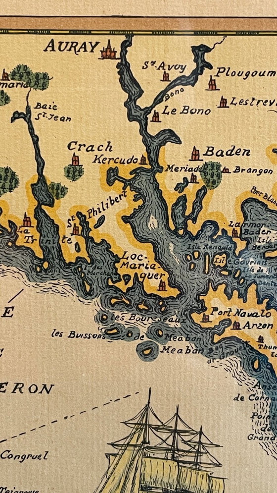 Image 1 of Vintage Atlantic OCEAN GOLD SCHEDA PIEGATA