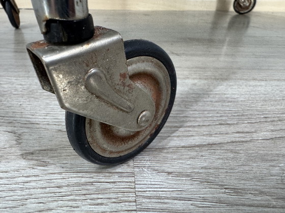 Image 1 of Vintage serving trolley on wheels - stylish & functional