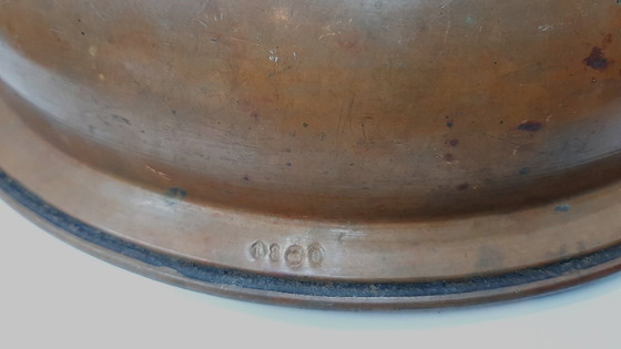 Image 1 of Colador o recipiente para colar de cobre antiguo