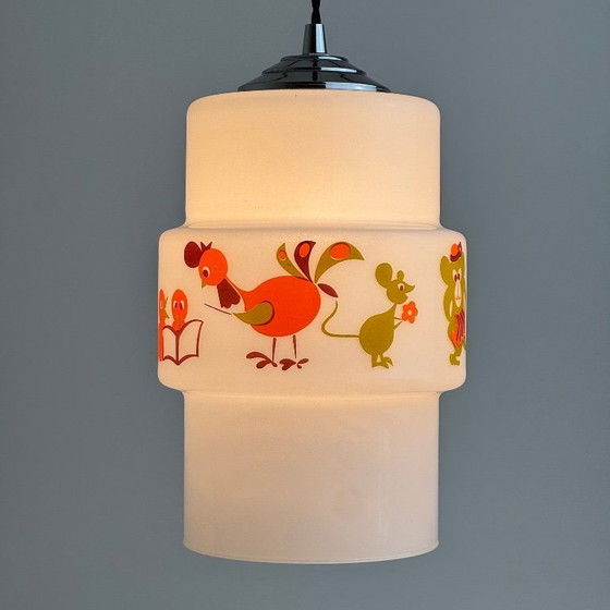 Lampada a sospensione vintage anni '70 per camera bambini – Lampade a sospensione, Glass (photo 2 of 10)