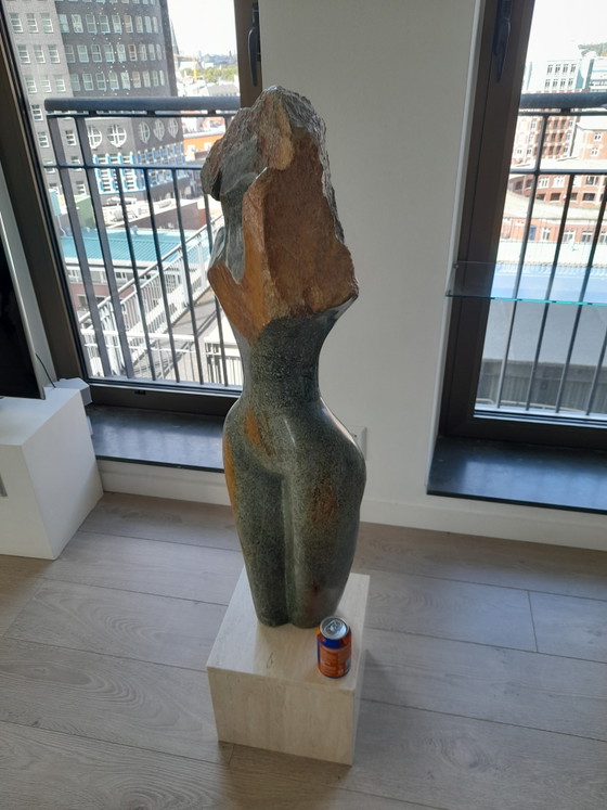 Uniek groot sculptuur unica 110 cm hoog – Beeldhouwkunst, Stone (photo 12 of 12)