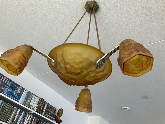 Image 1 of Suspension Art Déco ancienne