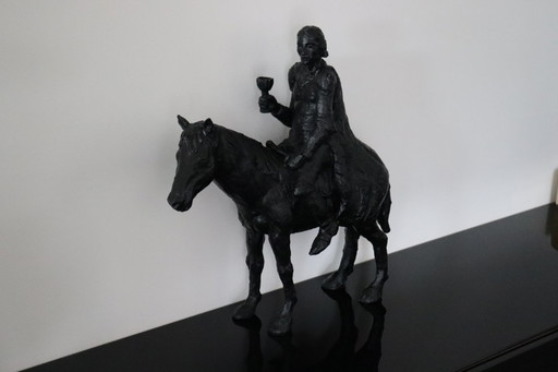 Sculptuur "Ruiter Te Paard"