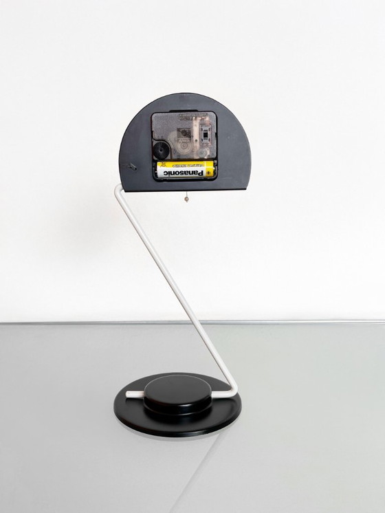 Image 1 of Vintage 80s Nicolai Canetti design table clock