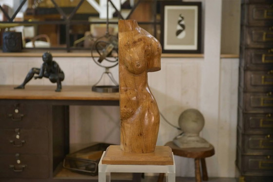 Sculture di nudo in rovere anni '60 – Mid Century Modern (photo 3 of 8)