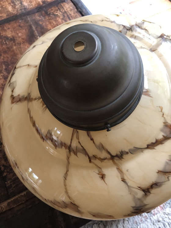 Image 1 of Lampe Art Déco à glaçure magnifique