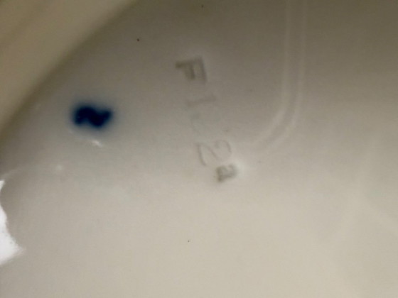 Original Meissen ceremonial plate / ceremonial bowl – Form F152a – Decor 332g – Cobalt blue background – (photo 7 of 7)