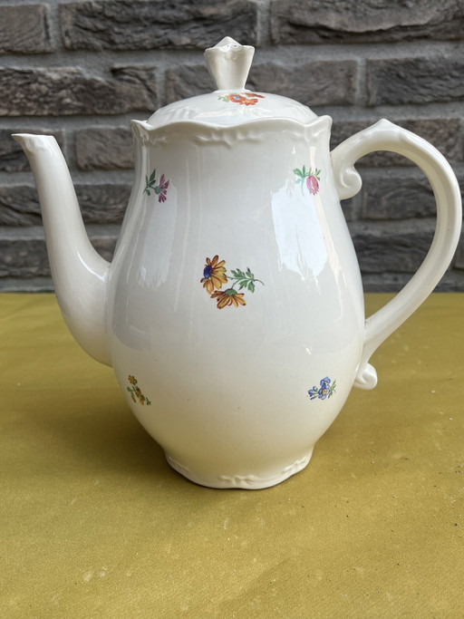 BOCH vintage theepot bloemen 