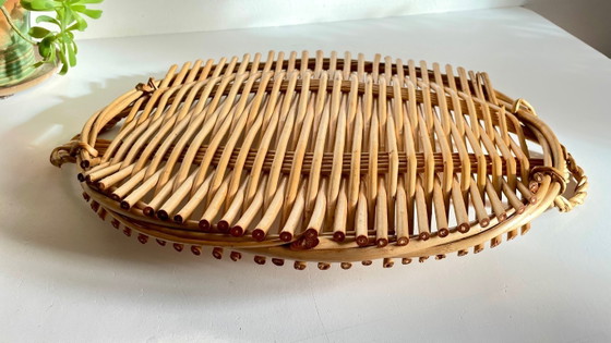 Vintage rattan serving tray – Table accessories (photo 18 of 21)