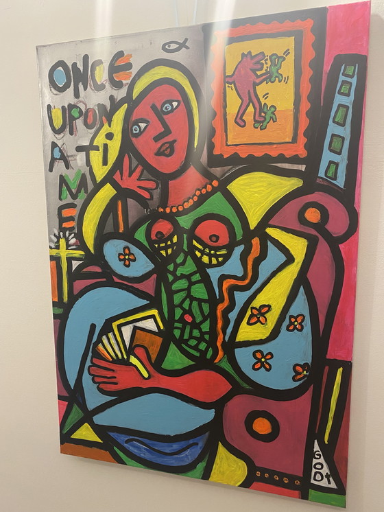 Image 1 of Gemälde nach Picasso Haring