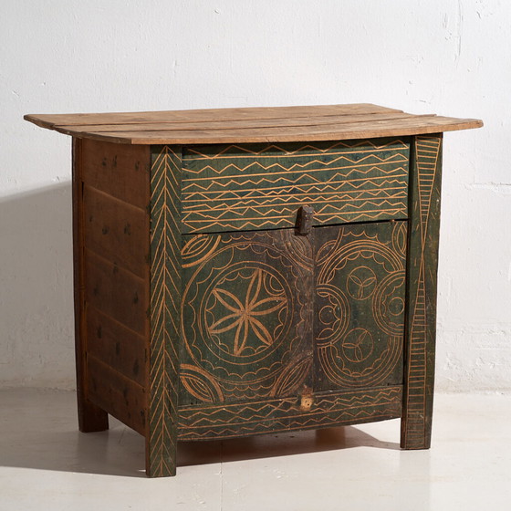 Cómodas antigua verde estilo primitivo (c.1920) #71 (photo 4 of 22)