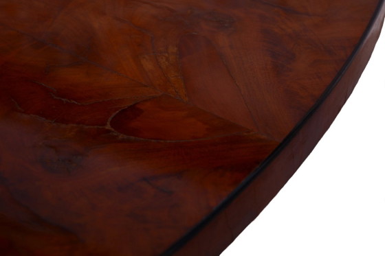 Table de salle à manger Biedermeier restaurée, en bois de cerisier, d'origine polonaise et autrichienne, (photo 11 of 16)