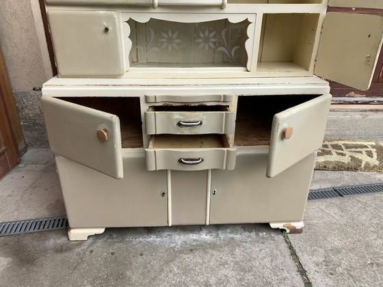 Credenza da cucina Art Déco a due pezzi – Armadi contenitori, Vetro, Art Deco (photo 5 of 10)