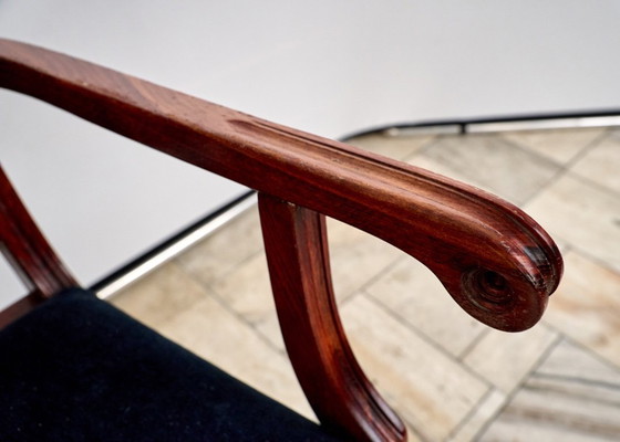 Image 1 of Set di 7 sedie in stile eclettico FAMEG Radomsko, anni '70/'80