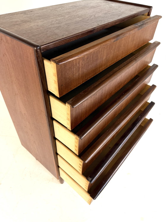 Image 1 of Vintage XL Danish teak chest of drawers '60