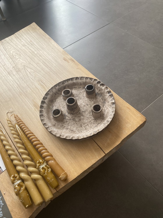 Image 1 of McCarty Pottery candelabro de cerámica, 5 tubos candelabro