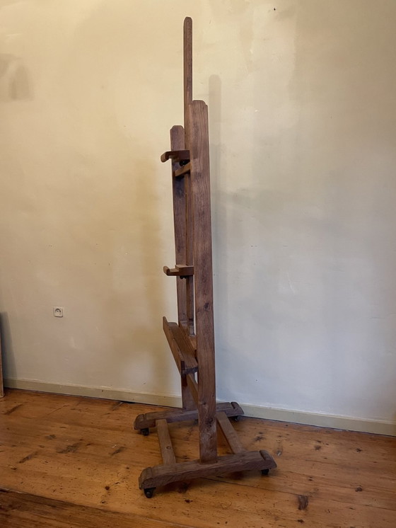 Image 1 of Large Antique Oak Easel French