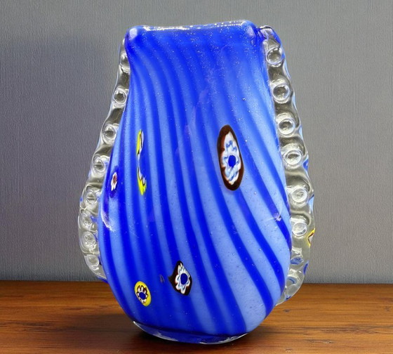 Image 1 of Murano - Murano vaas toegeschreven aan Barovier & Toso, jaren 1950, Art Deco stijl