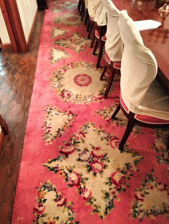 Image 1 of Carpet of the Royal Tapestry Factory of Madrid personally en charge7x3metres. Hand-knitted carpet, woven on vertical drawings 