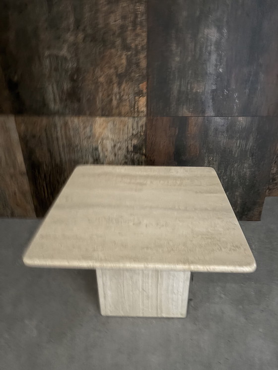 Image 1 of Vintage travertine coffee table