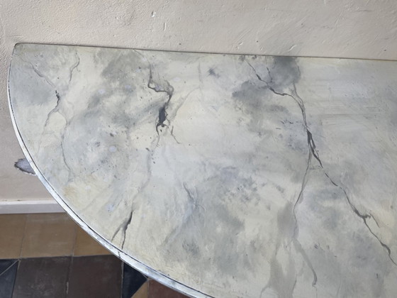 Image 1 of Sidetable Console Table Wall Table Half Round French 19th century
