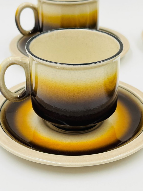 Set aus 4 Tassen und Untertassen von Iceland - Boch Belgien – Boch Frères, Geschirr, Ceramic (photo 7 of 13)