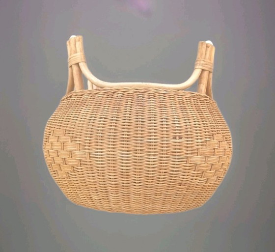 Taburete escandinavo de ratán y bambú – Rattan, Bamboo (photo 4 of 8)
