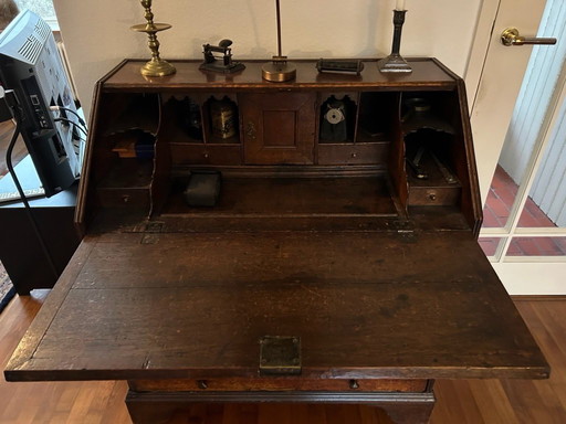 English oak antique secretary in perfect condition