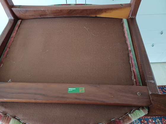 Image 1 of 2x Wilkhahn Vintage Teak chaise à accoudoirs Mid Century chaise des années 60