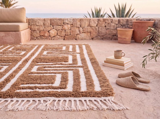 Tapis artisanal en laine naturelle 250cmx150cm – Cotton (photo 6 of 7)