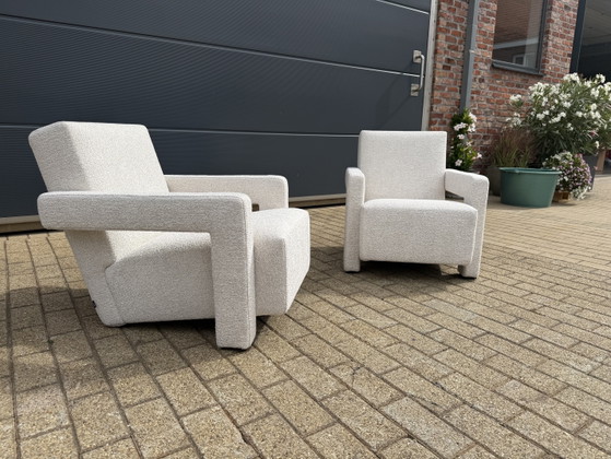 2x Cassina Utrecht Chair Terracotta, G. Rietveld Nieuwstaat! – Fauteuils, Textile (photo 8 of 15)